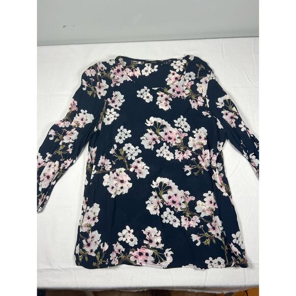 VERO MODA, Marky Crew‎ Neck Top 3/4 Sleeve Floral Size L - Picture 2 of 6